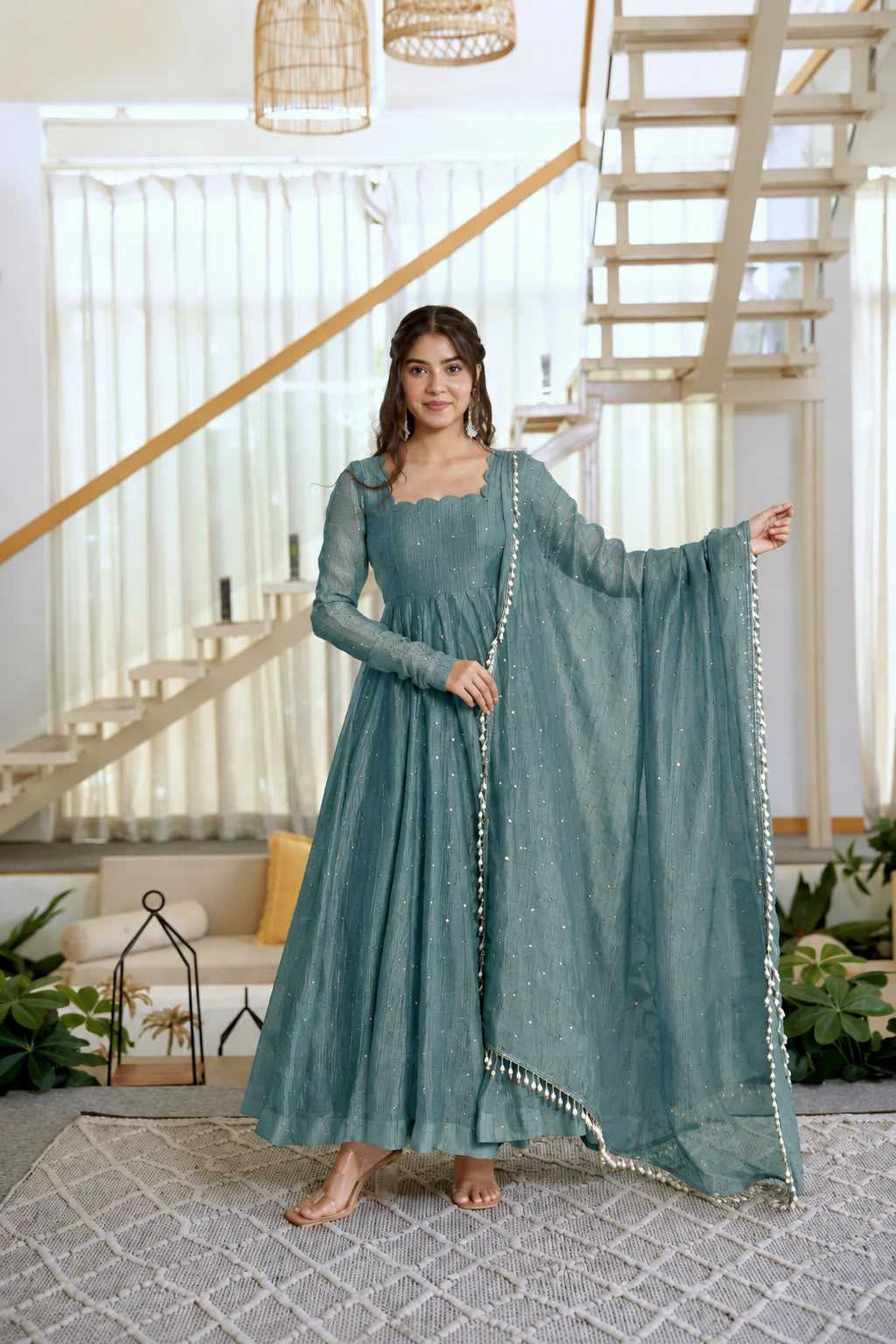 Silk Party Gown 1641