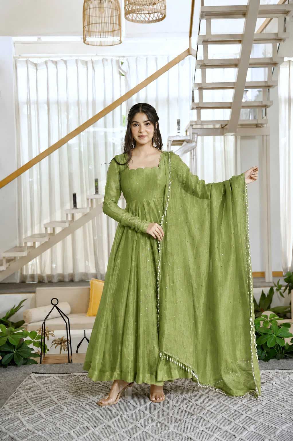 Silk Party Gown 1641