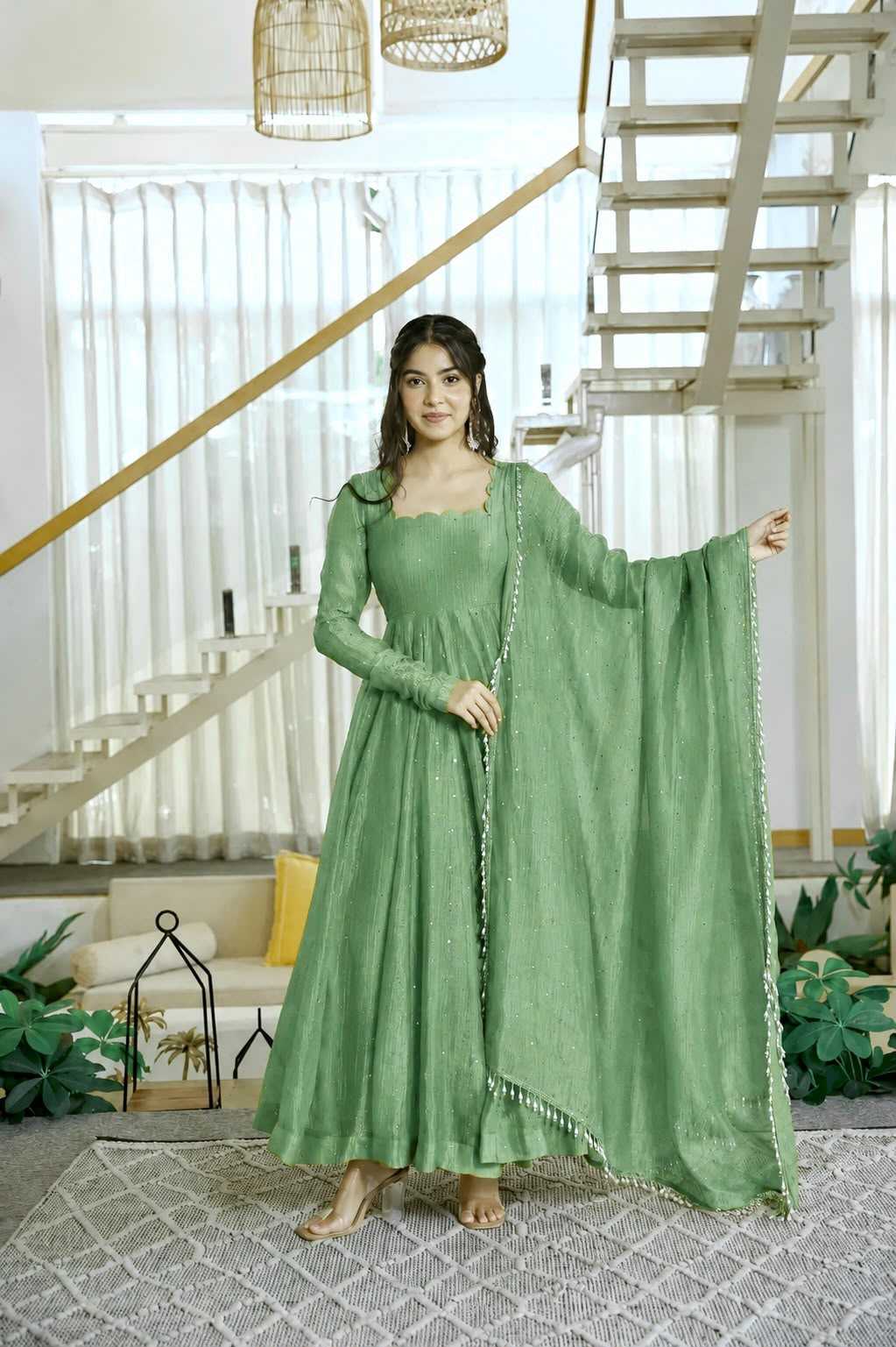 Silk Party Gown 1641