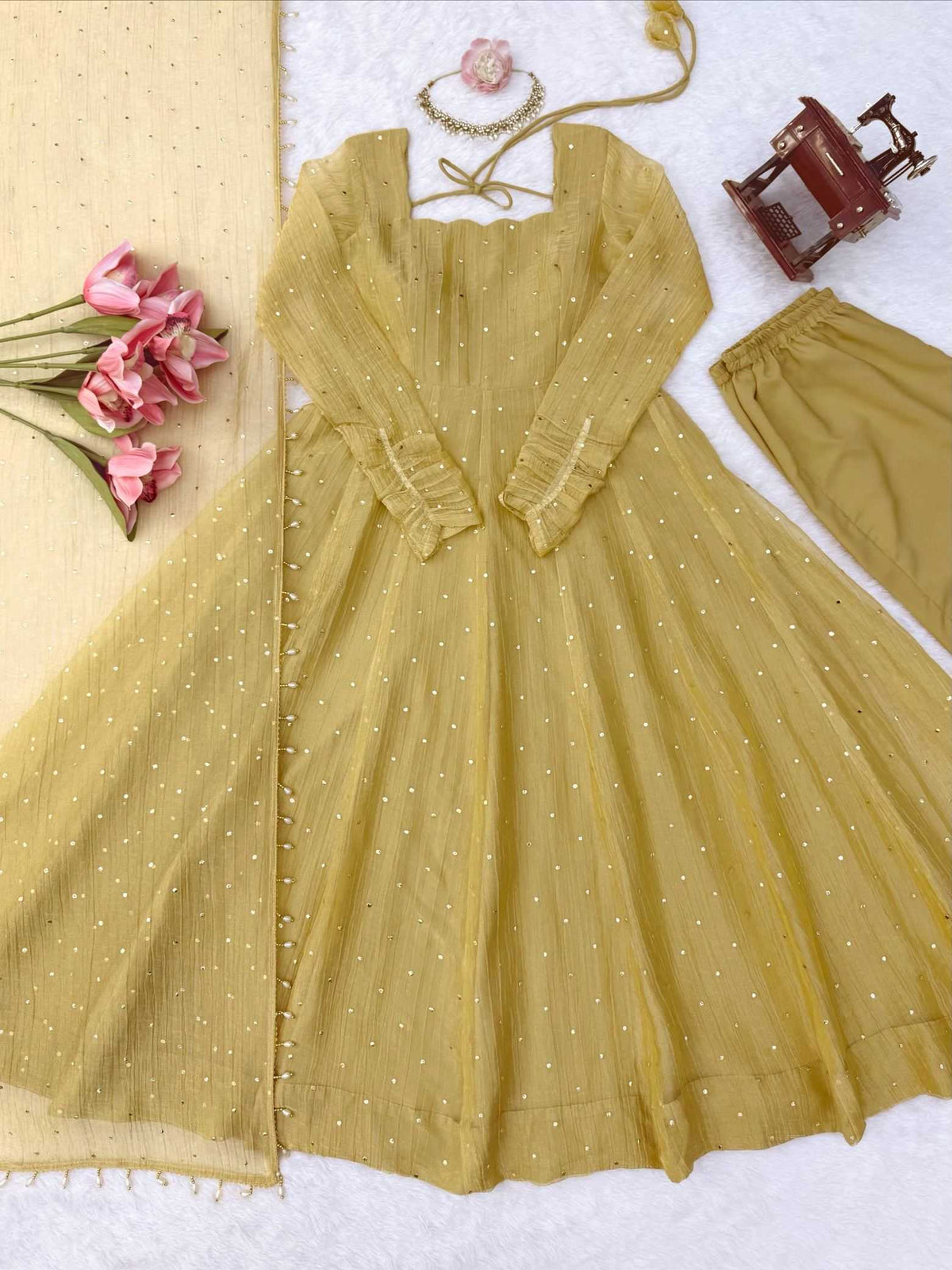 Silk Party Gown 1641