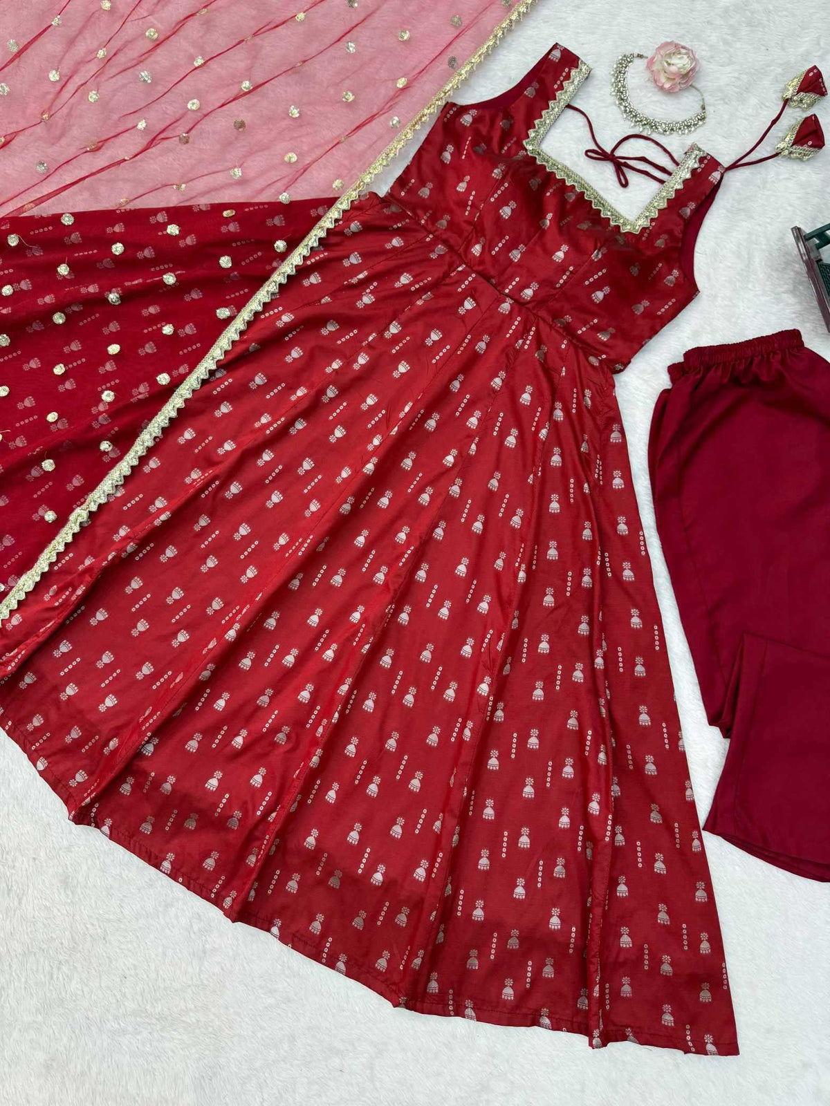 Jacquard Fancy Gown
