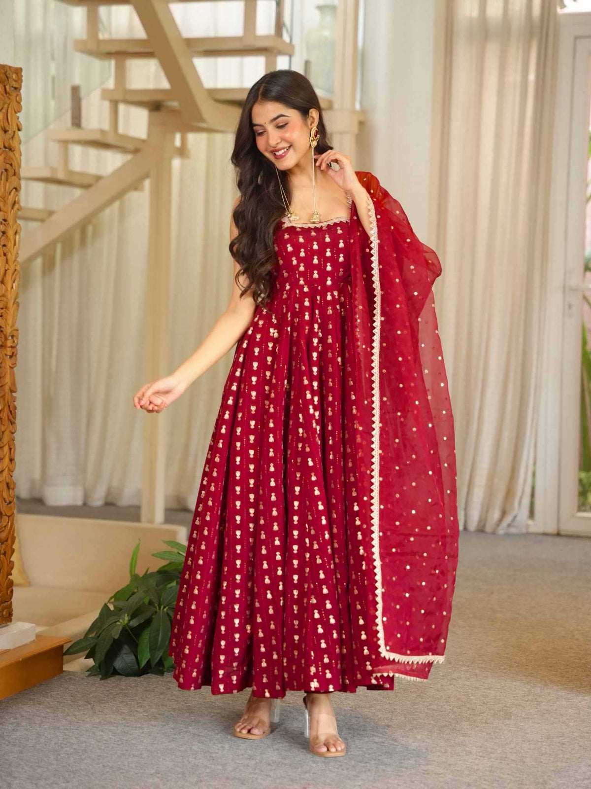 Jacquard Fancy Gown