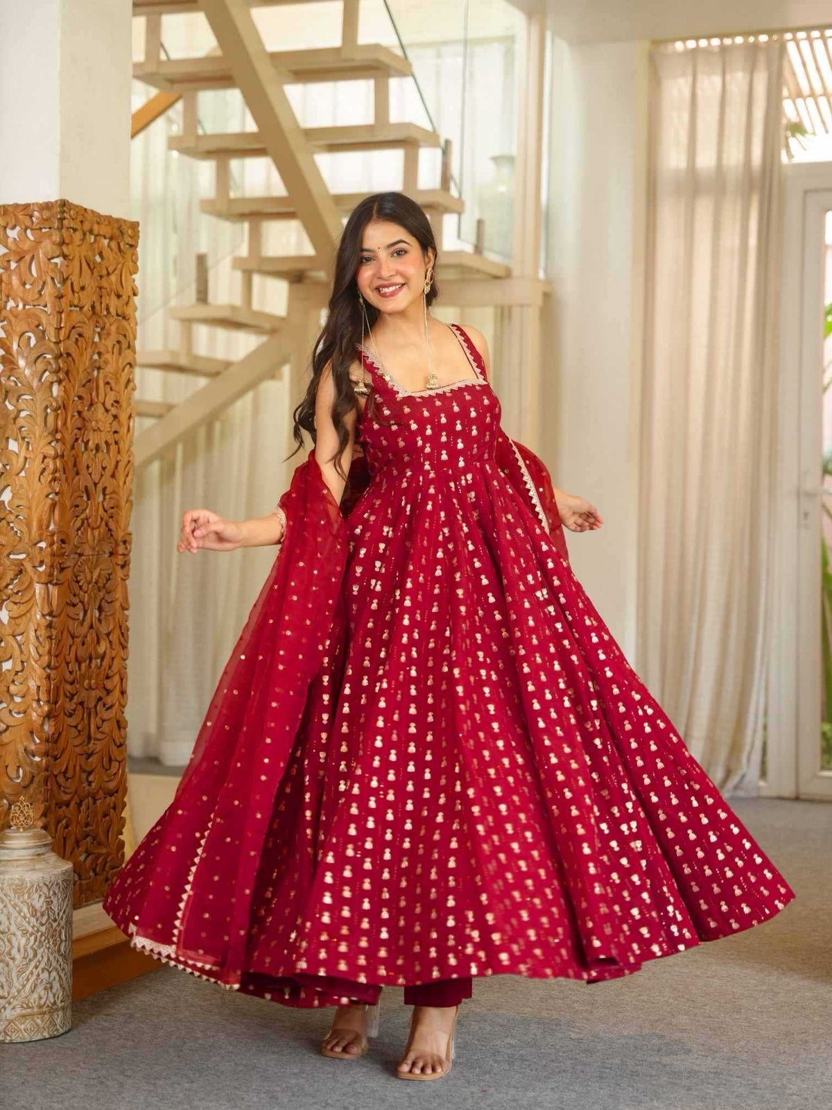 Jacquard Fancy Gown