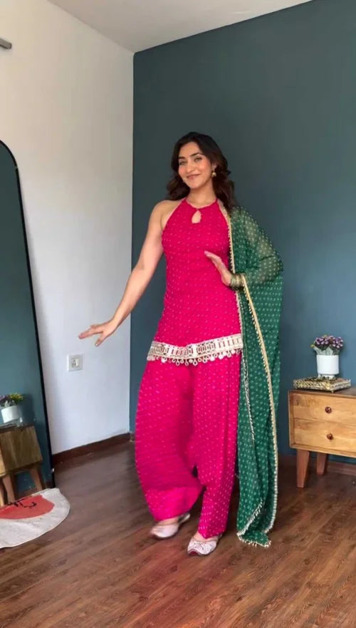 Faux Georgette Printed Suit 1648