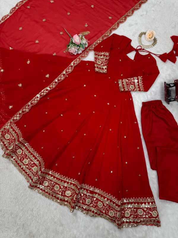 Faux Georgette Gown