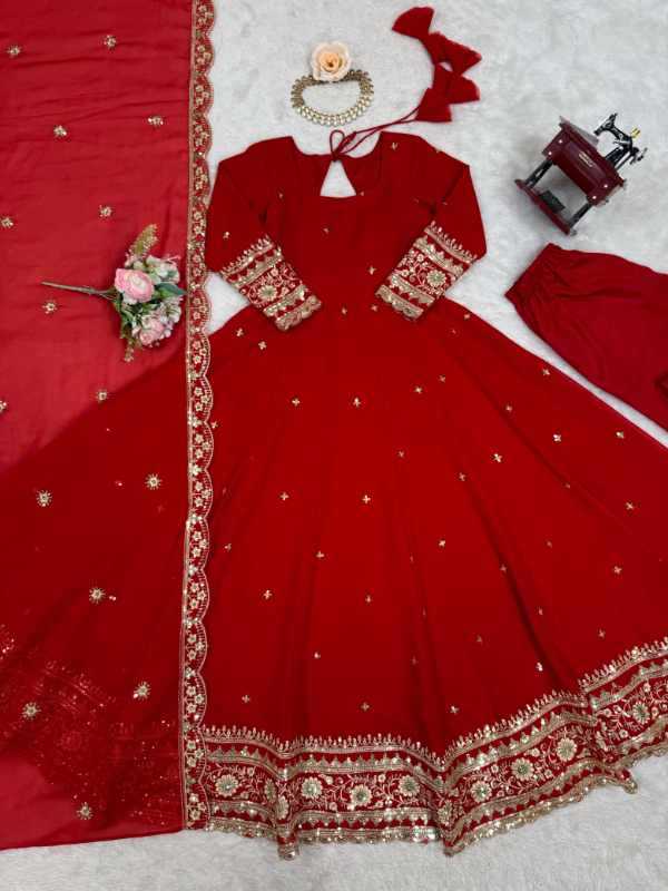 Faux Georgette Gown