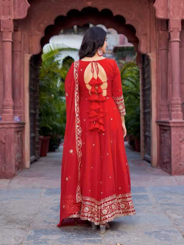 Faux Georgette Gown