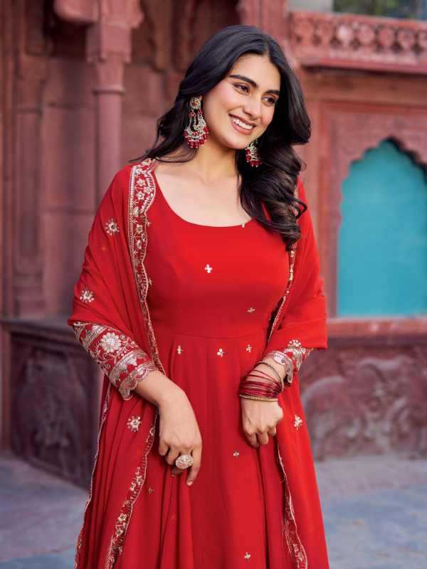 Faux Georgette Gown