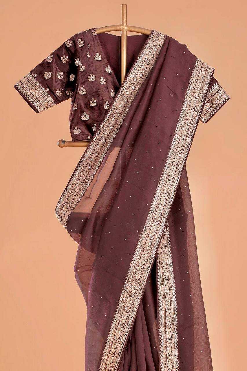 Organza Silk Designer Saree