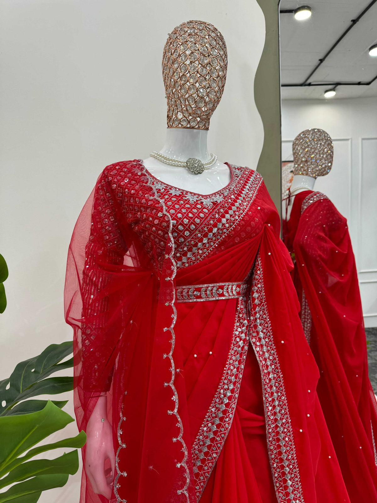 Tabby Silk Sequence Saree