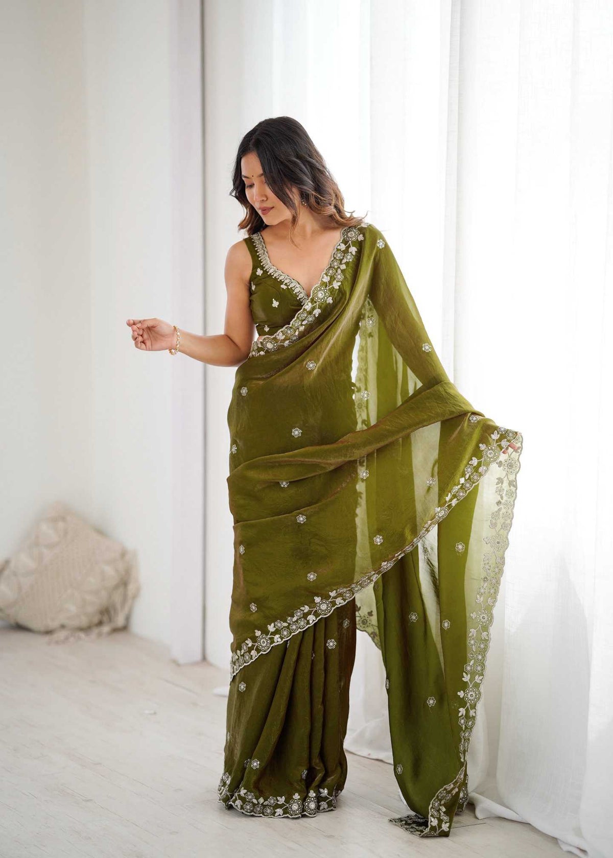 Heavy Silk Party Wear Saree