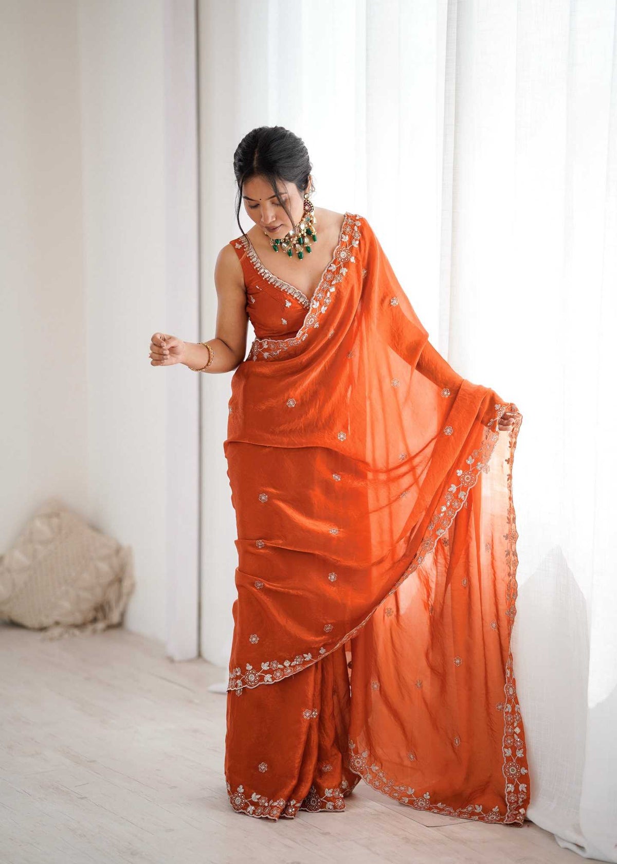 Heavy Silk Party Wear Saree