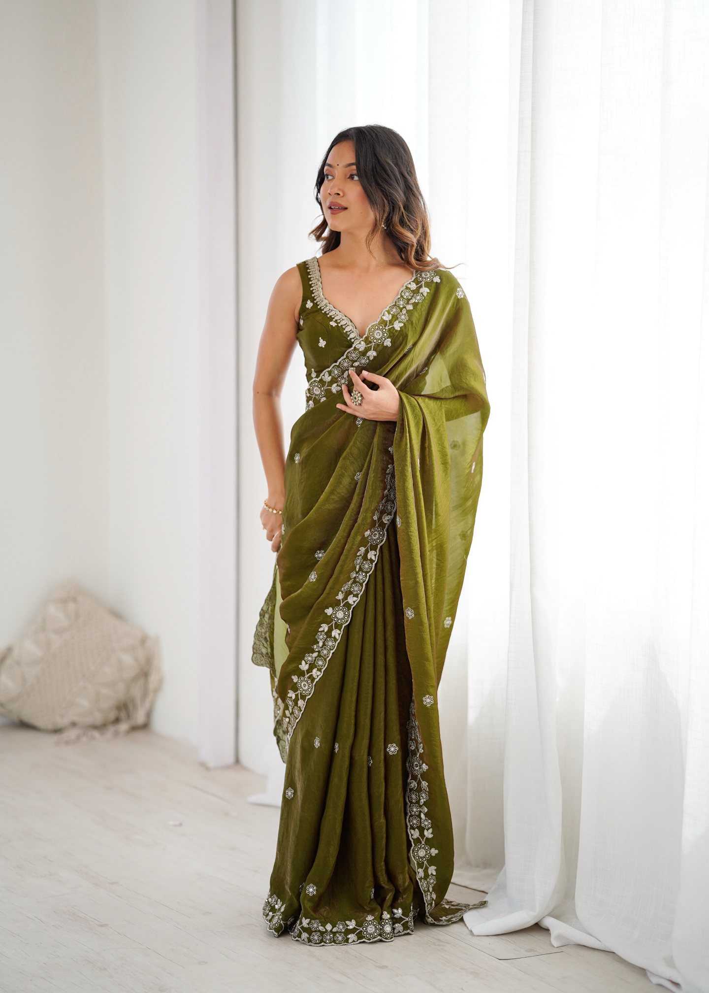 Heavy Silk Party Wear Saree