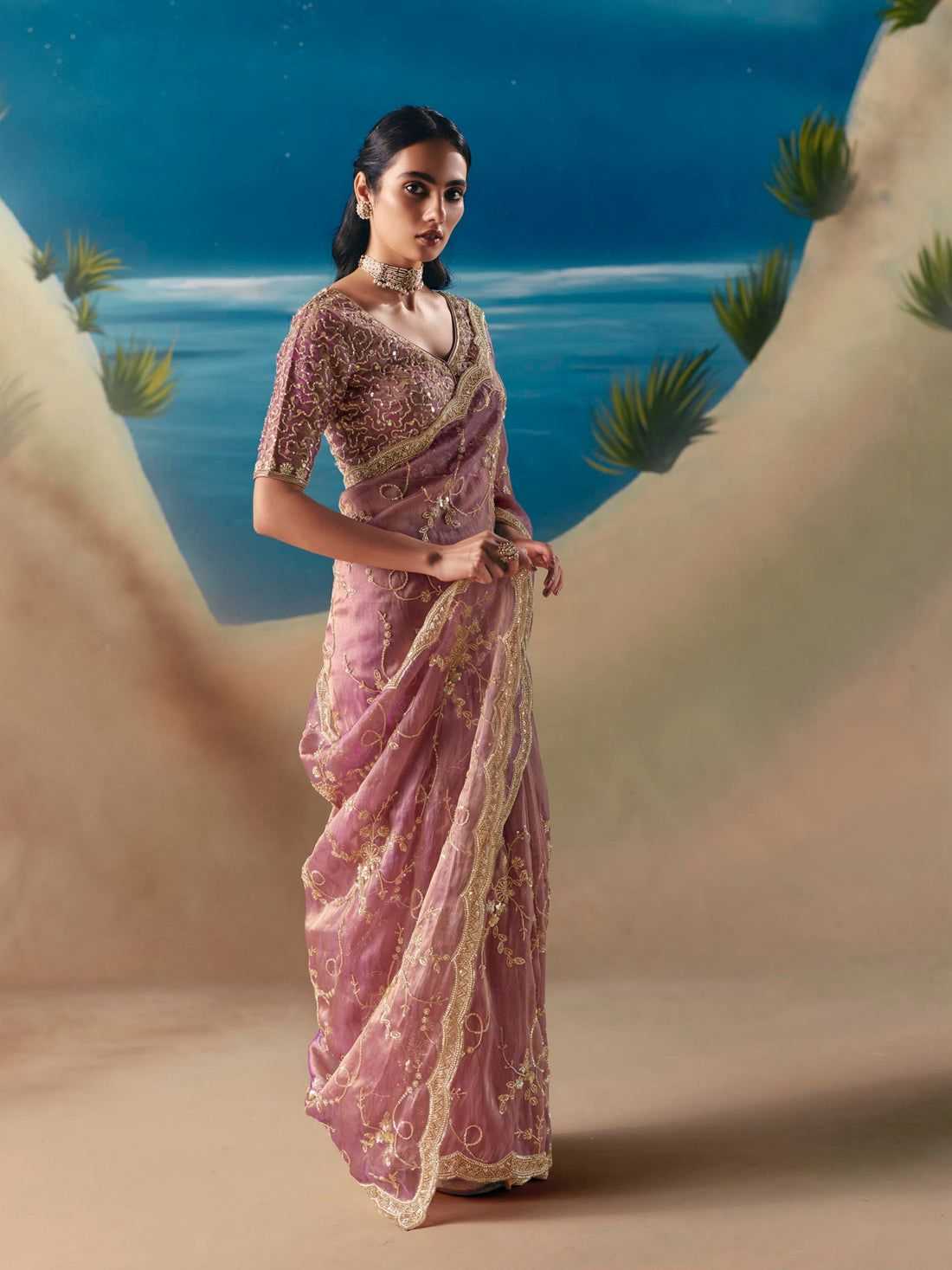Silk Party Wear Saree