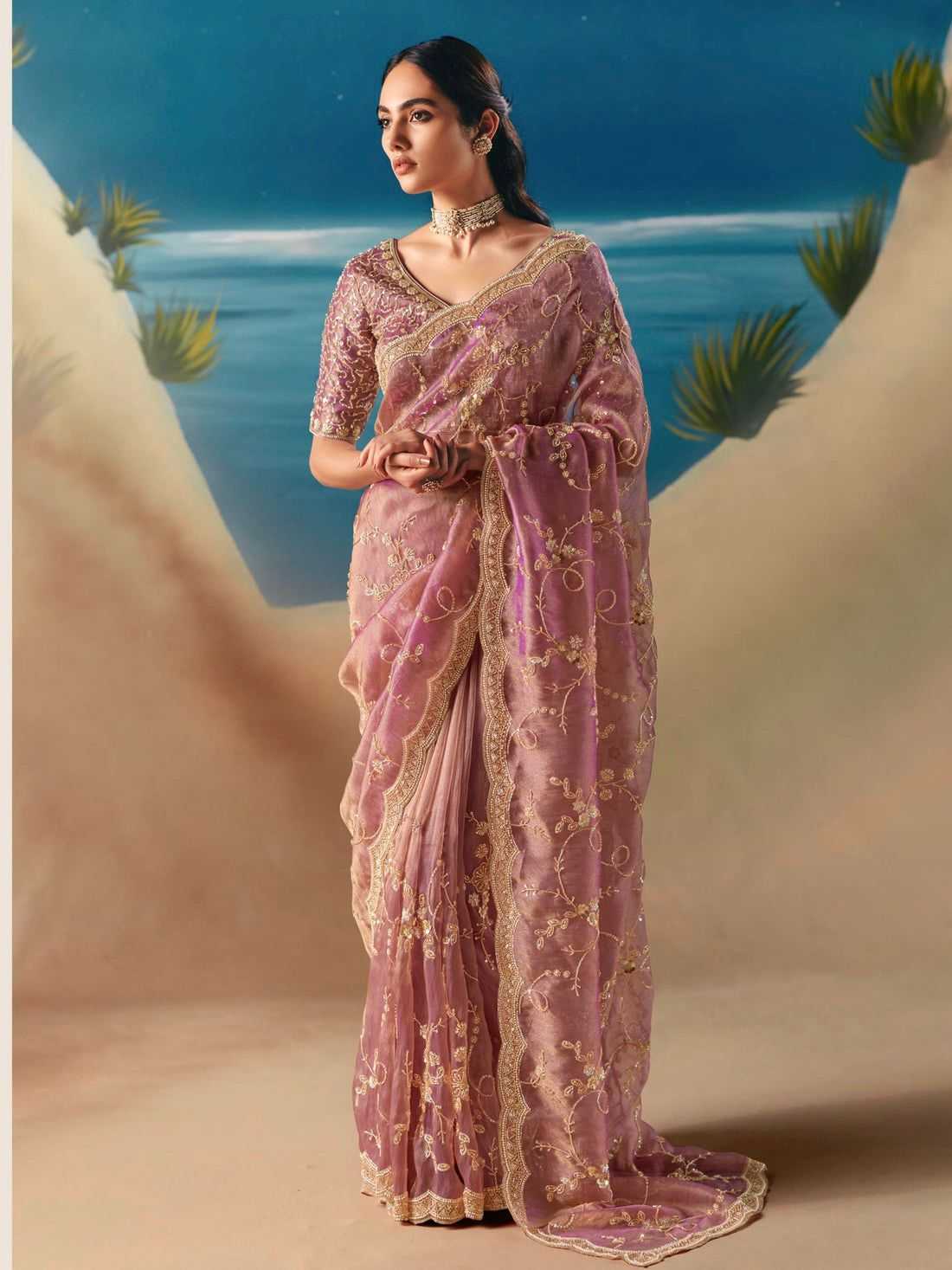 Silk Party Wear Saree