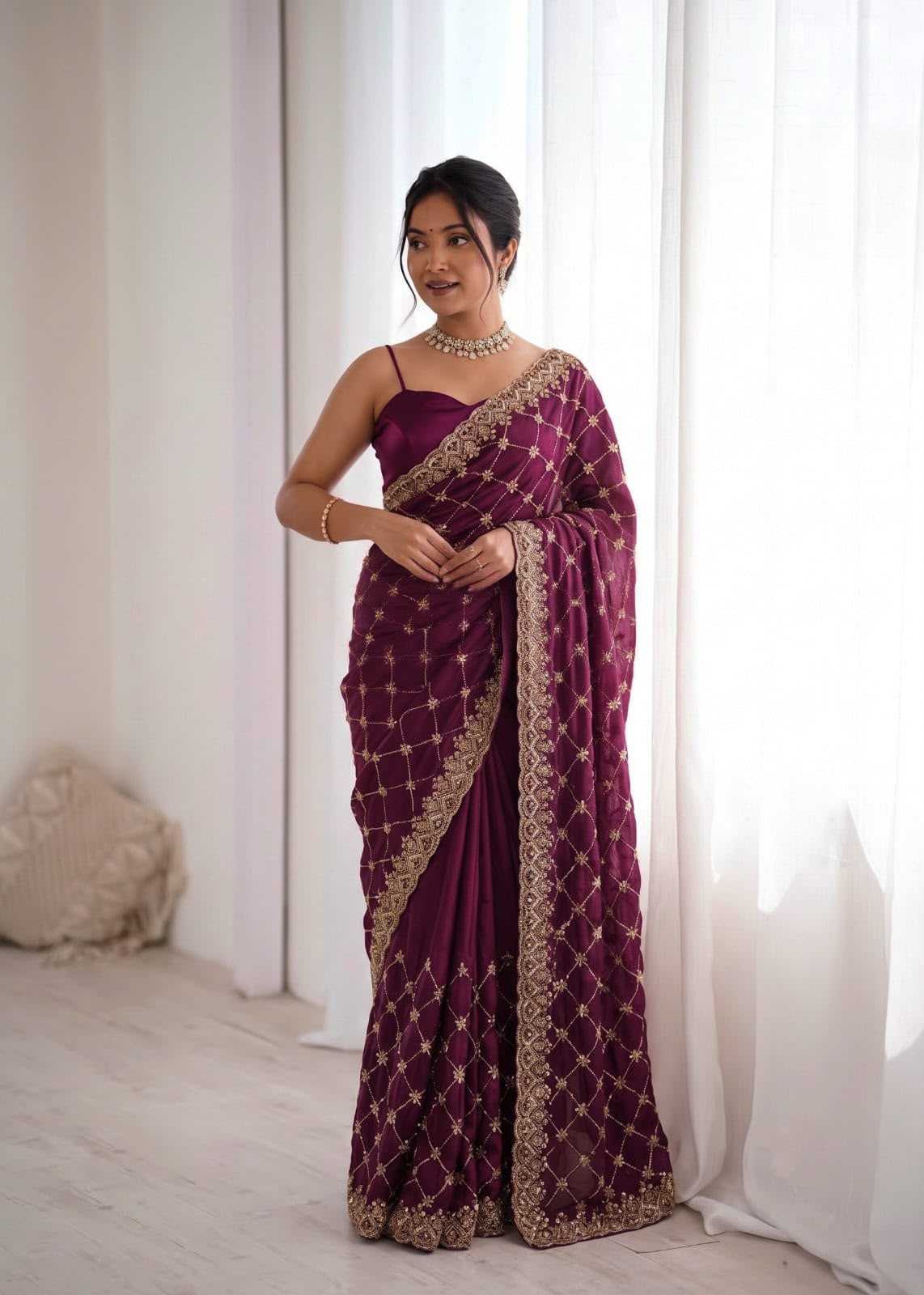 Silk Party Wear Saree 647