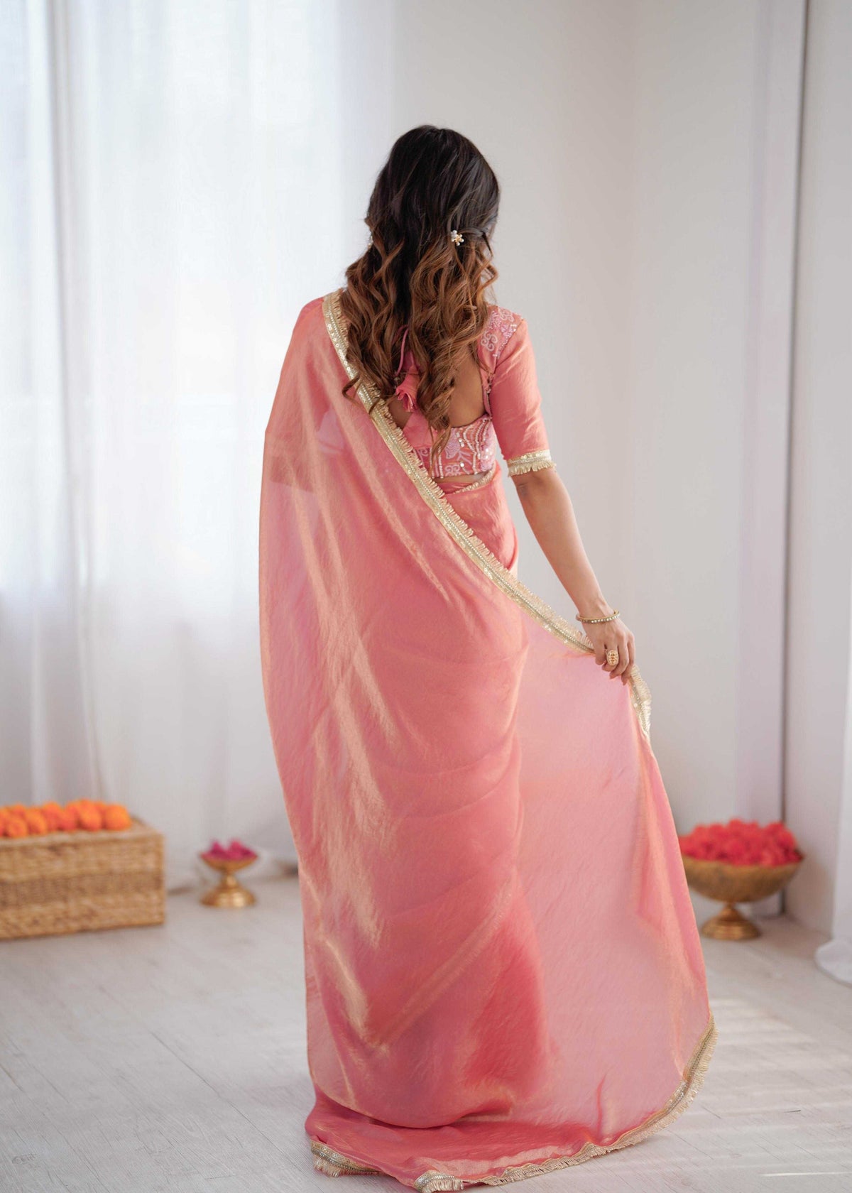 Heavy Silk Ready To Wear Saree