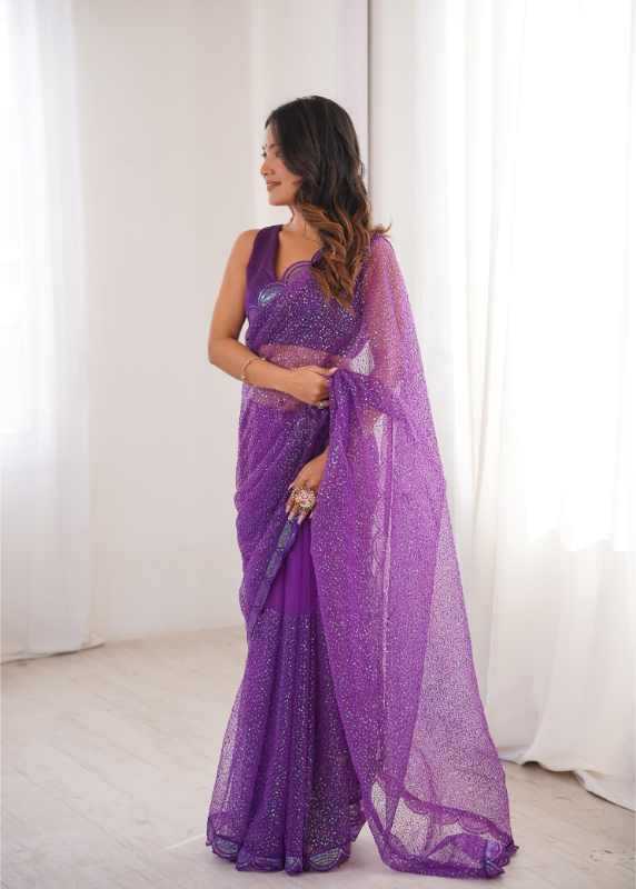 Soft Net Party Wear Saree