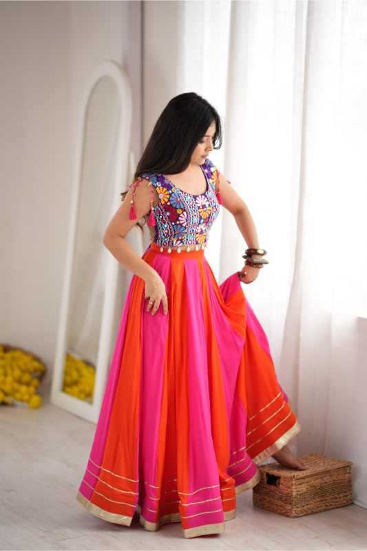 Heavy Rayon Embroidered Lehenga 98