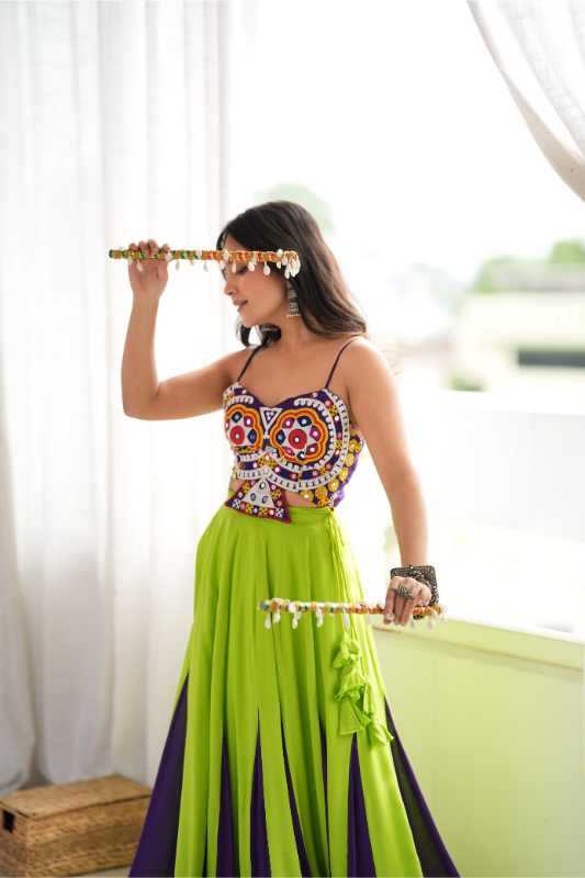 Heavy Rayon Embroidered Lehenga
