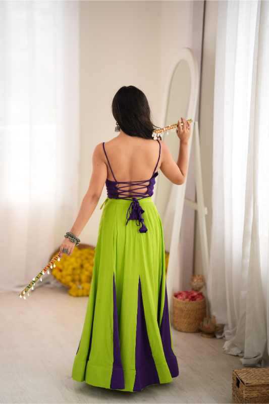 Heavy Rayon Embroidered Lehenga