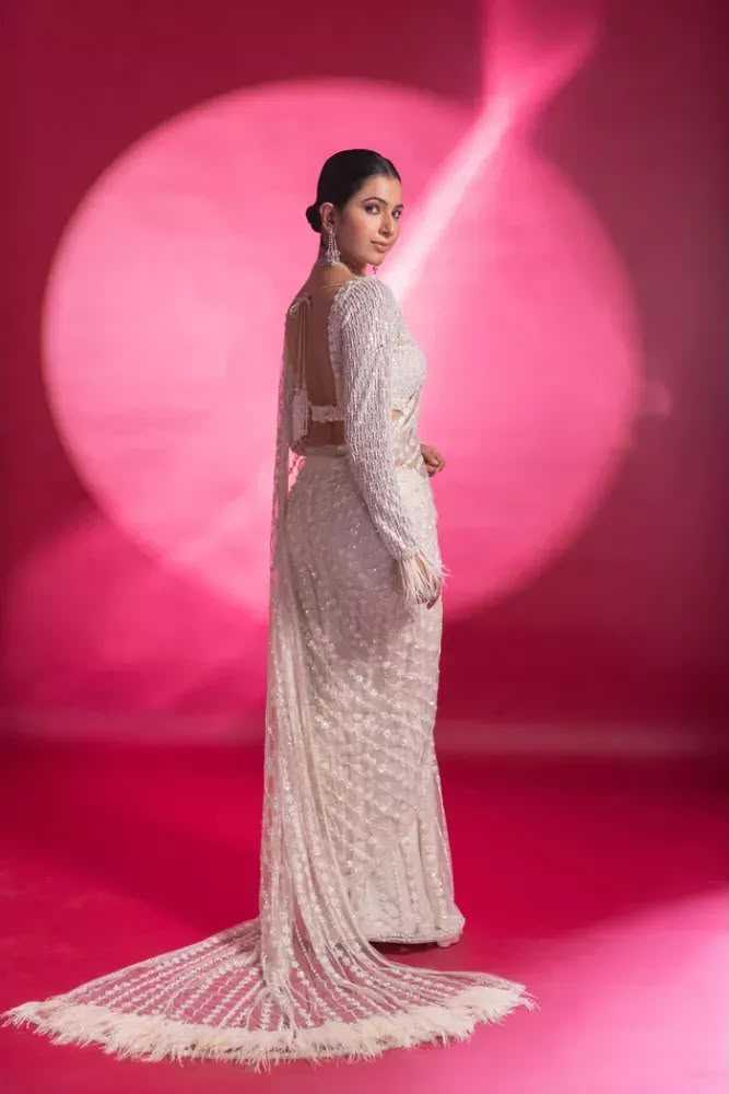 Net Sequence Saree 0246