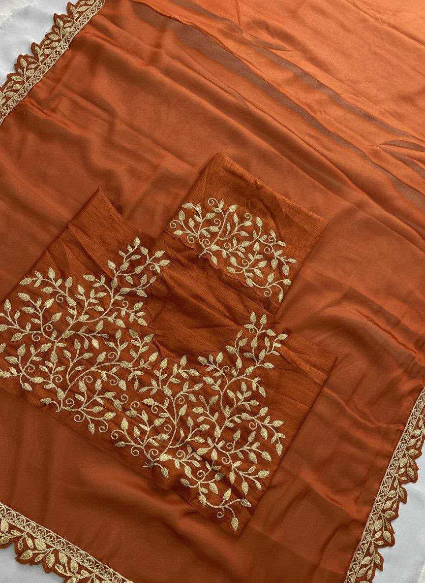 Rangoli Silk Designer Saree in Violet