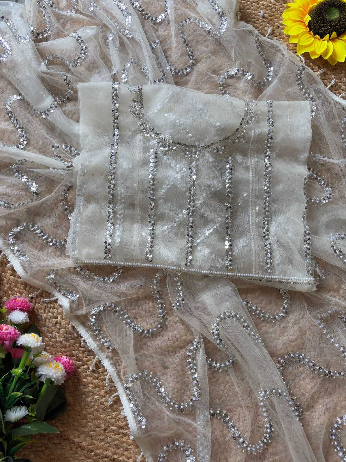 Butterfly Net Designer Saree