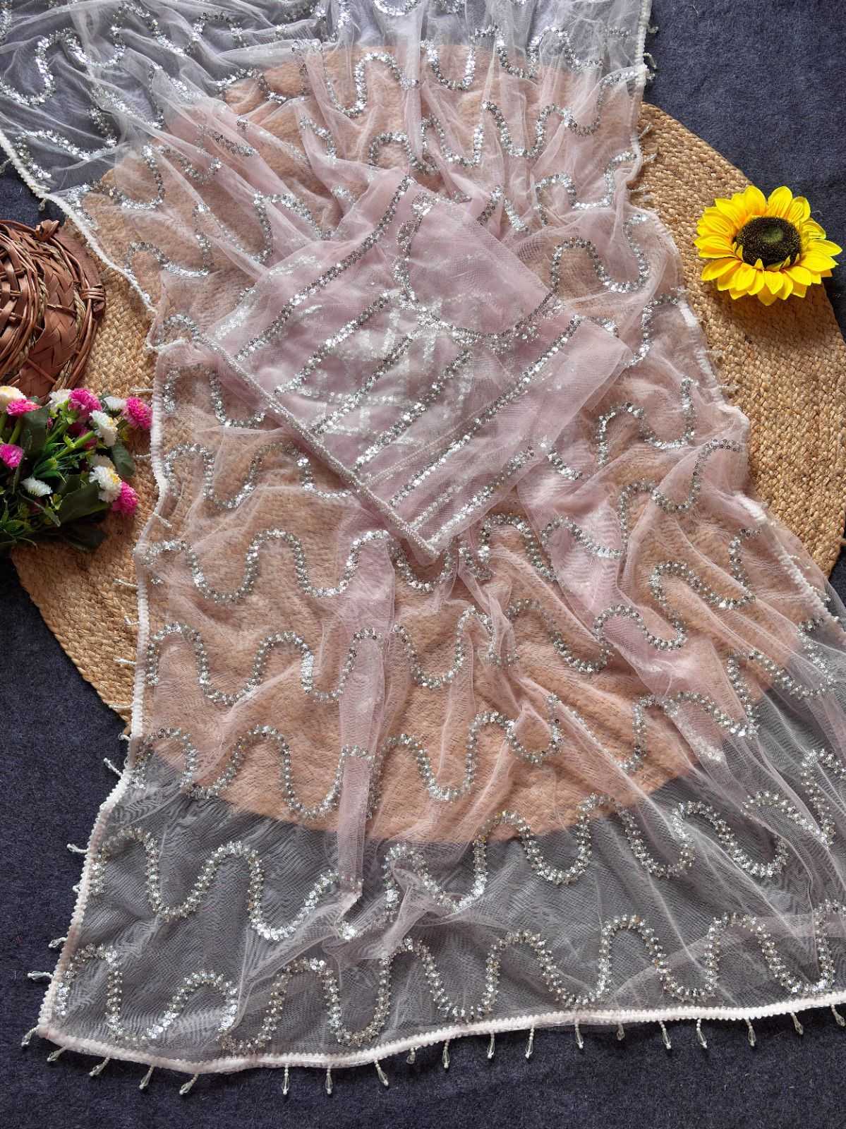 Butterfly Net Designer Saree