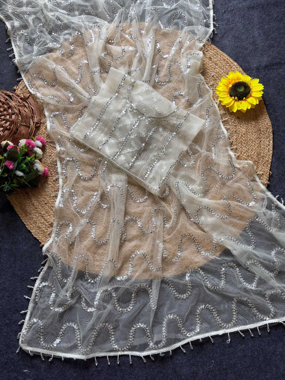 Butterfly Net Designer Saree