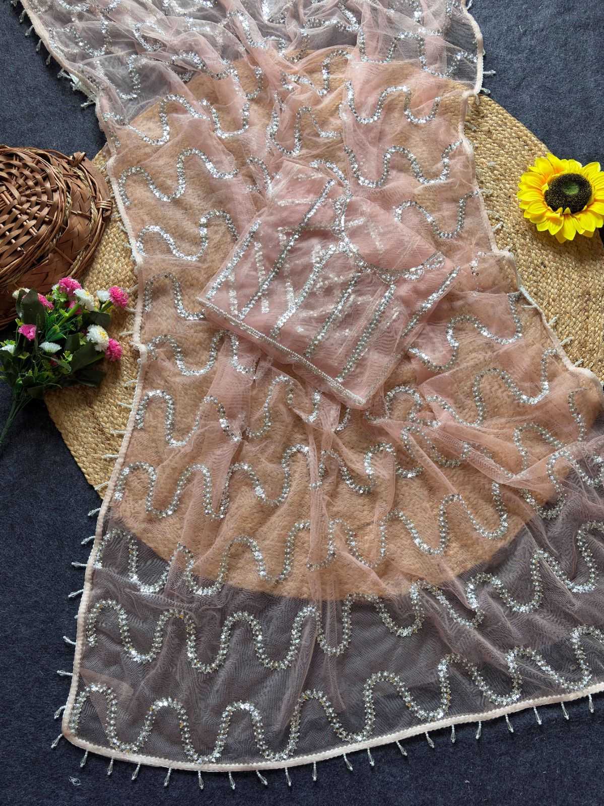 Butterfly Net Designer Saree