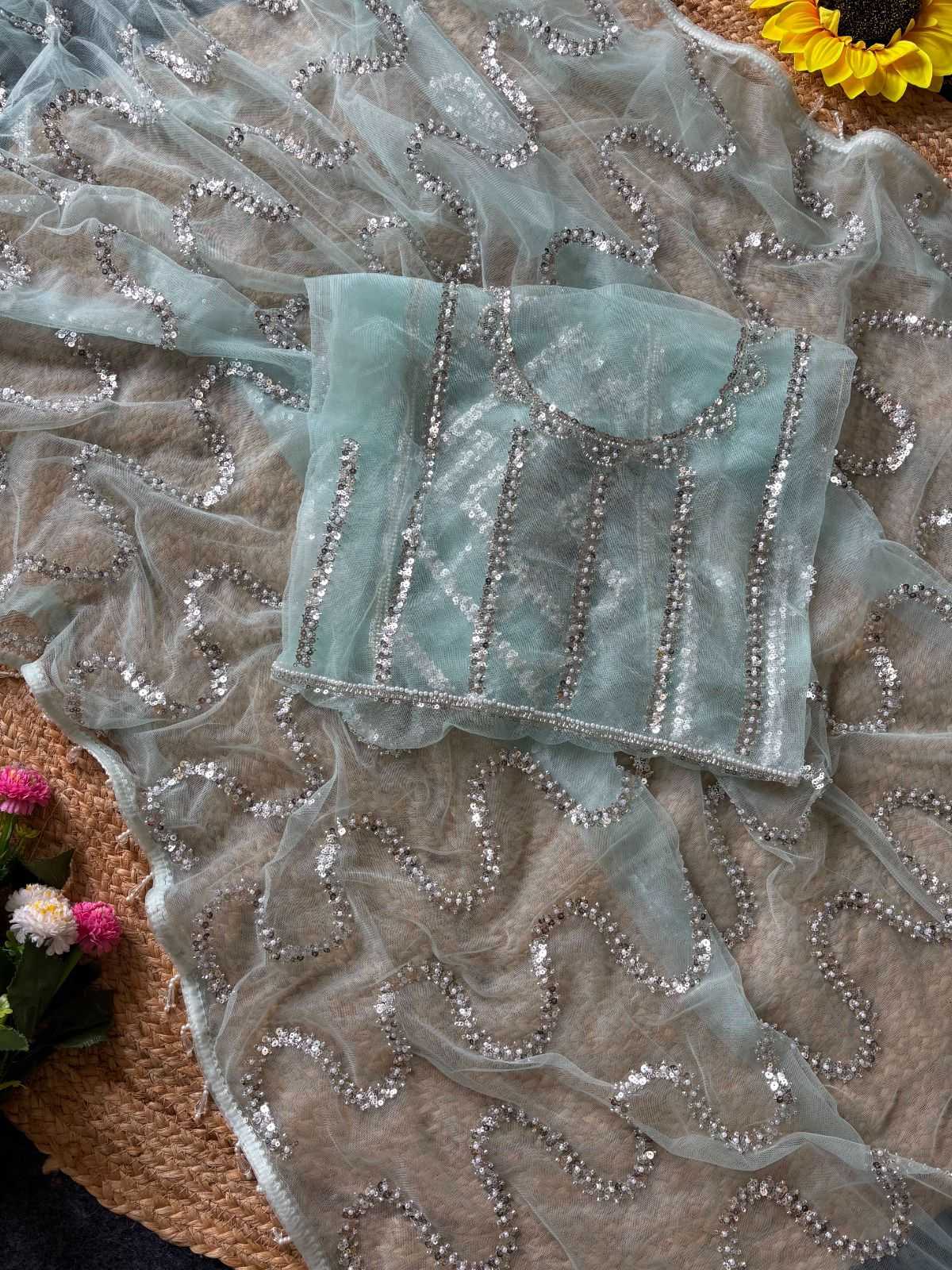 Butterfly Net Designer Saree