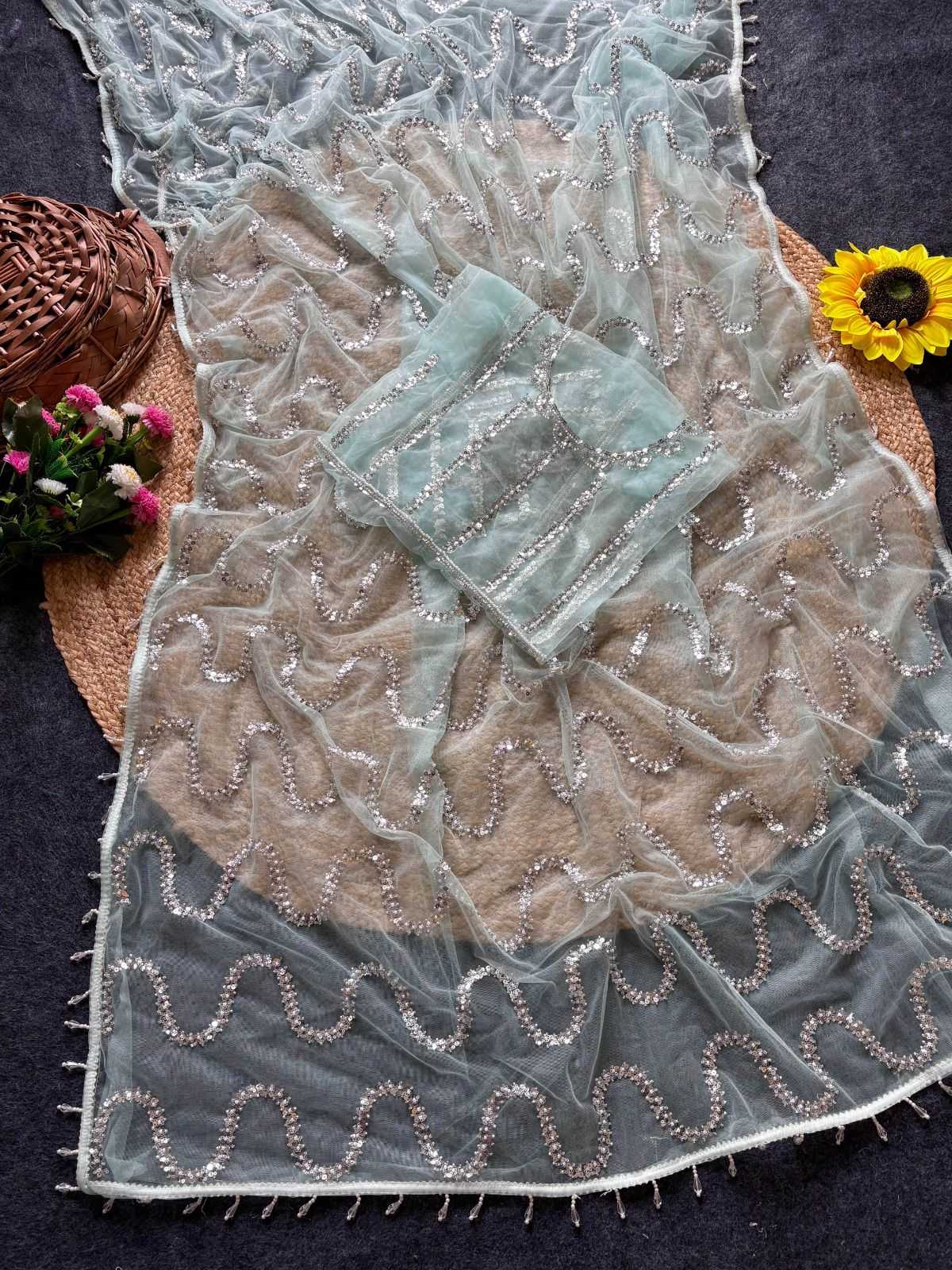 Butterfly Net Designer Saree