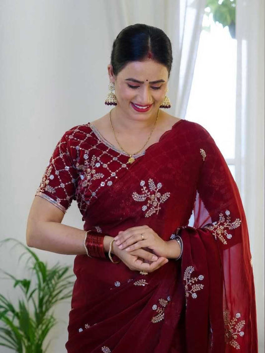 Satin Silk Soft Saree