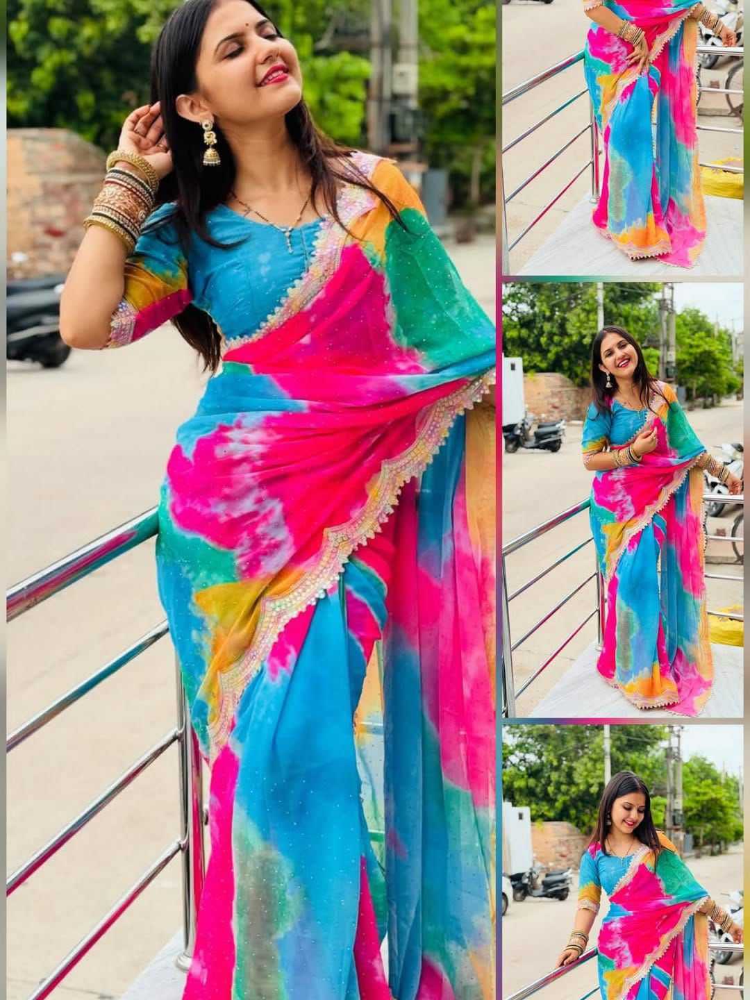 Georgette Fancy Saree