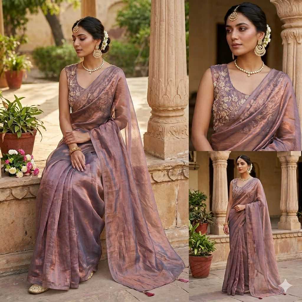 Satin Silk Designer Saree