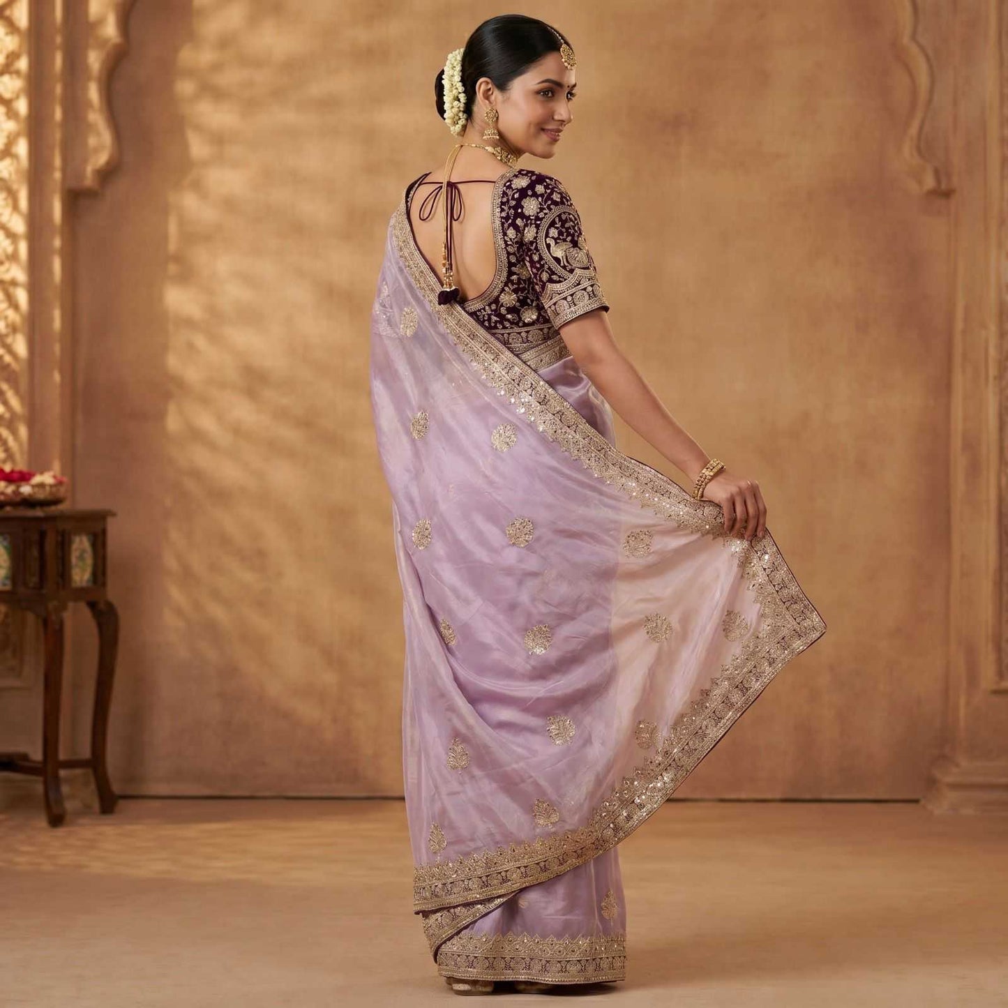 Satin Silk Traditional Saree