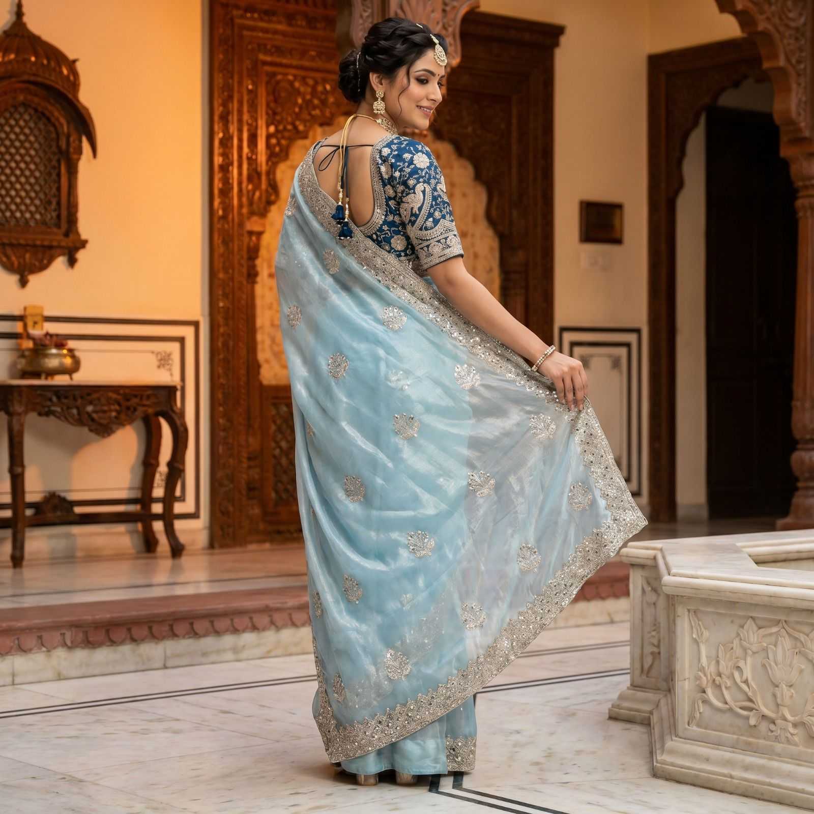 Satin Silk Traditional Saree