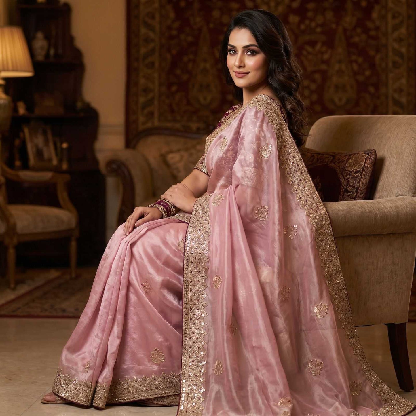 Satin Silk Traditional Saree