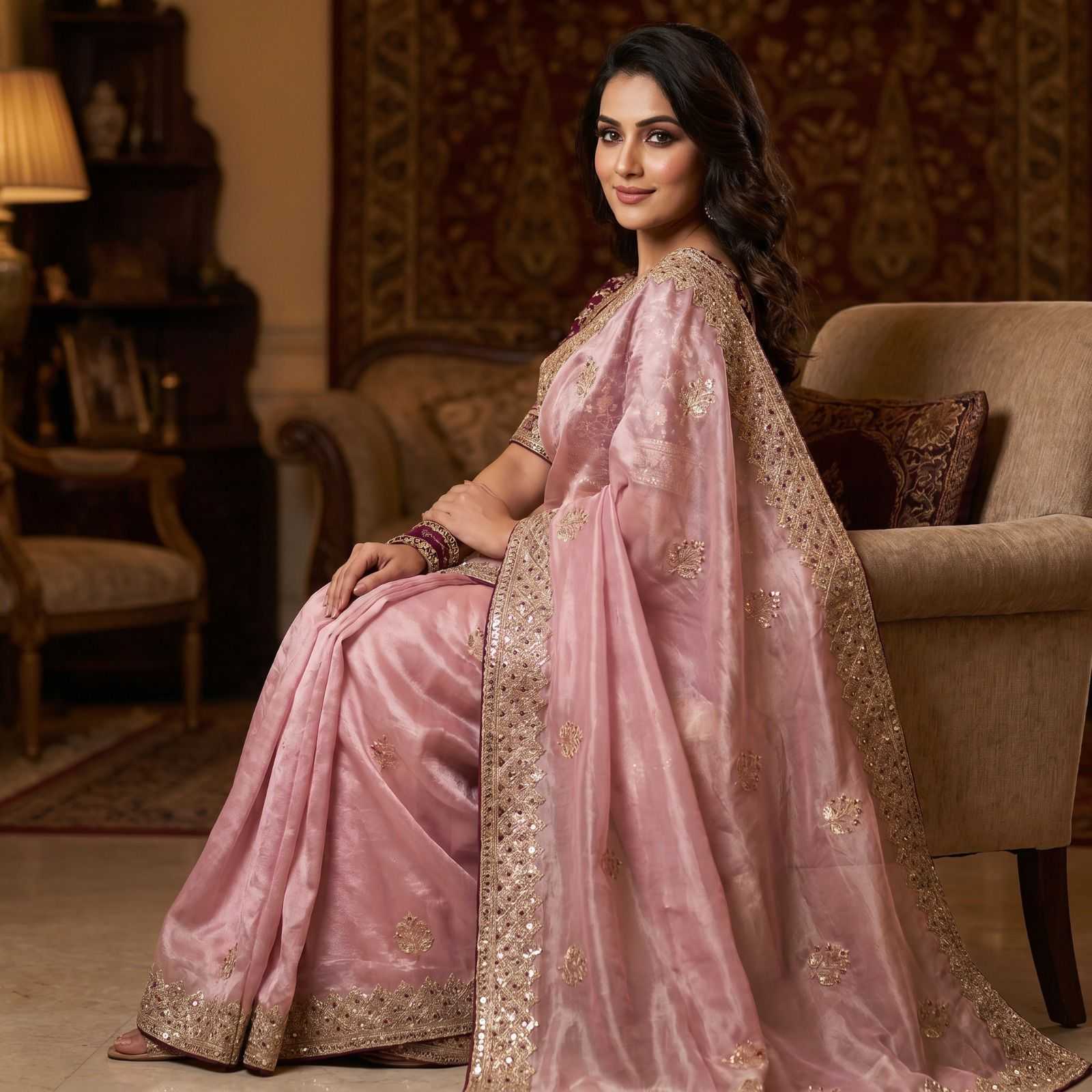 Satin Silk Traditional Saree