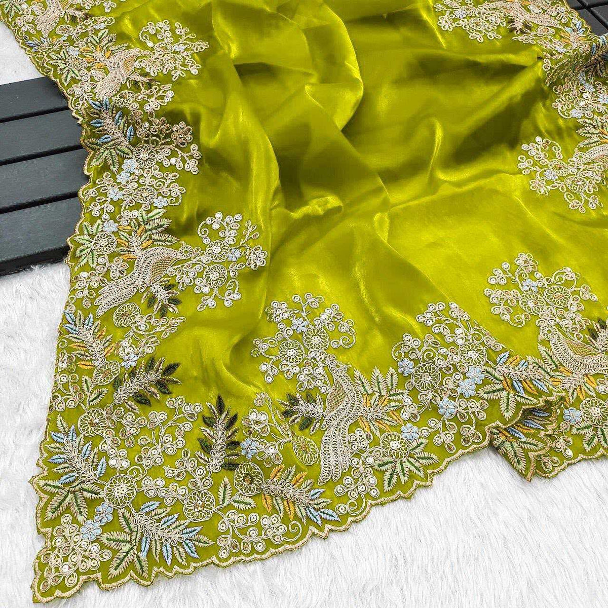 Satin Silk Soft Saree