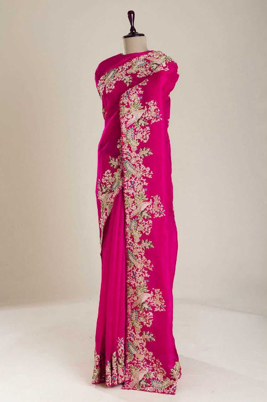MOR Satin Silk Soft Saree