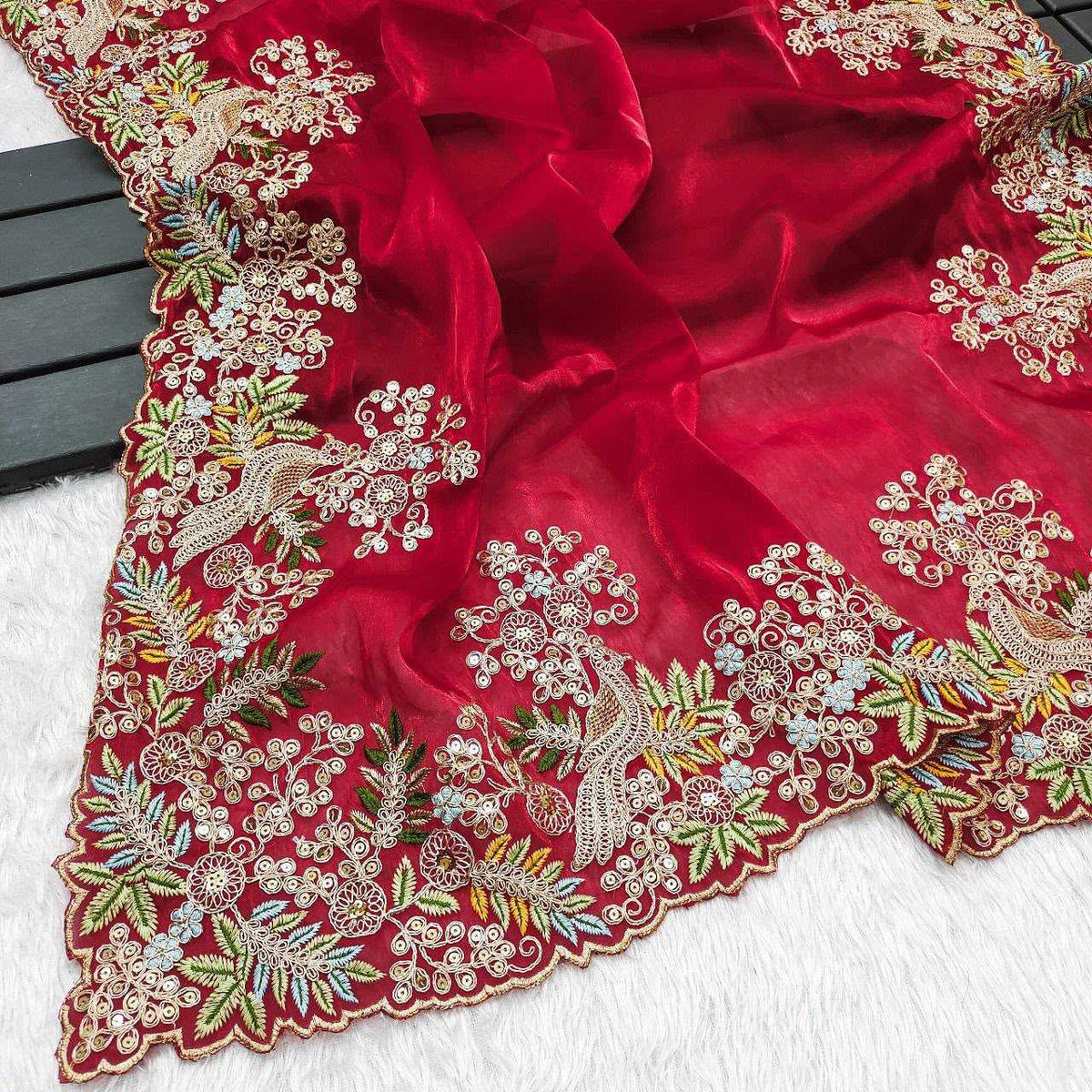 Satin Silk Soft Saree