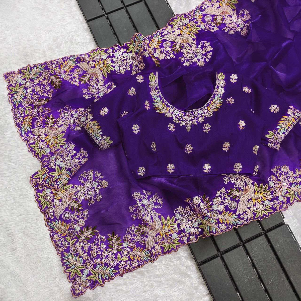 Satin Silk Soft Saree