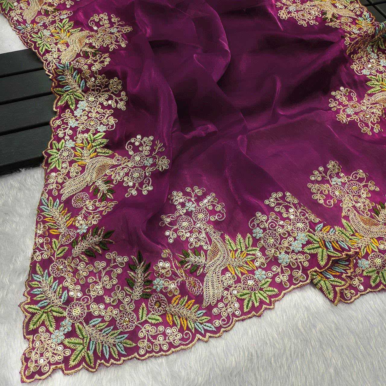 Satin Silk Soft Saree