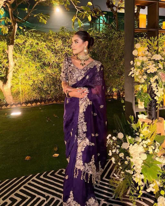 Rangoli Silk Party Wear Saree
