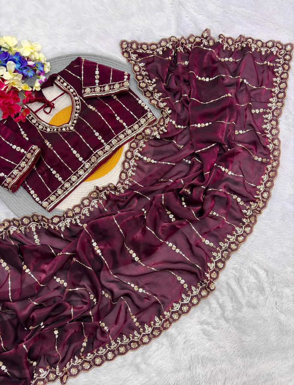 Satin Silk Handloom Saree