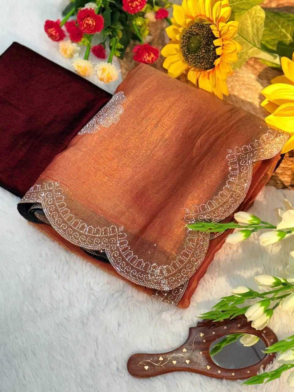 Satin Silk Designer Saree