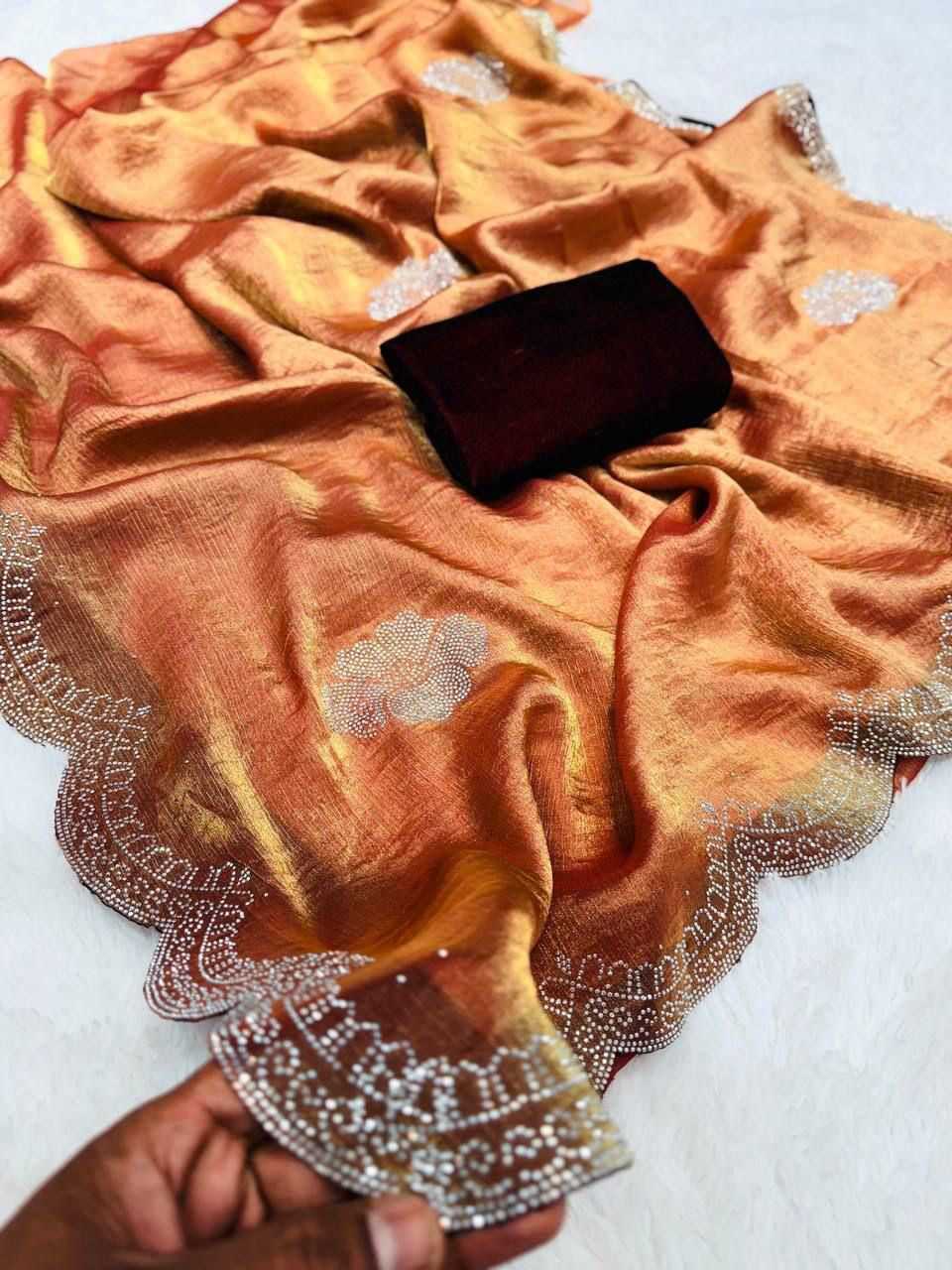 Satin Silk Designer Saree