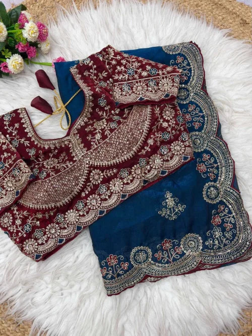 Vanshika Satin Silk Soft Saree